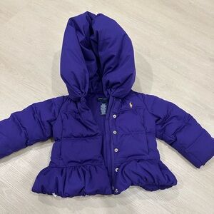 Polo Ralph Lauren Purple puffer Jacket Toddler 2T